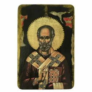 Saint Nicholas Handmade Greek Orthodox Icon