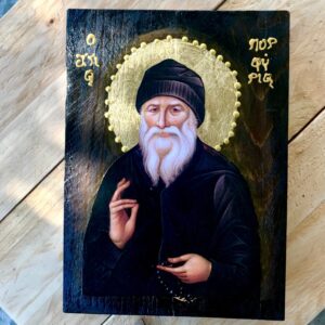 Saint Porphyrios of Kavsokalyvia Handmae Greek Orthodox Christian Icon Christian Art/ Orthodox Art / Orthodox Wall Decor / Icons