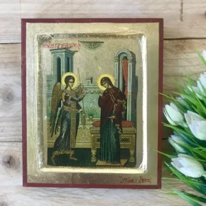 Handmade Icon of the Annunciation of the Theotokos