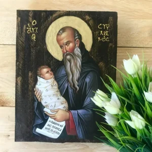 Saint Stylianos Handmade Greek Orthodox Icon