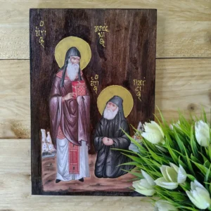 Saint Paisios & Saint Arsenios Orthodox Icon