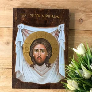 The Holy Napkin Handmade Wooden Orthodox Icon