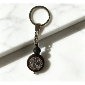 Jesus Christ Have Mercy Keychain – IC XC NI KA Orthodox Blessing Keyring